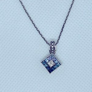 Brighton blue crystal pendant necklace